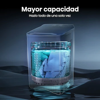 Imagen 4 de Hisense Lavadora Semiautomática WSFF1501, Carga Superior, 1 Tina, 15 Kg, 55x52x91 cm (Ancho x Largo x Alto), Blanco/Gris
