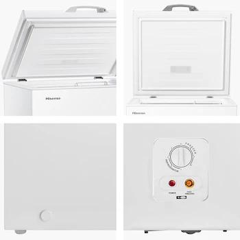 Imagen 3 de Hisense FC50D6AWX Congelador Horizontal, 5 Pies Cúbicos (142 Litros), Blanco, 62x56x85 cm (Ancho x Largo x Alto)