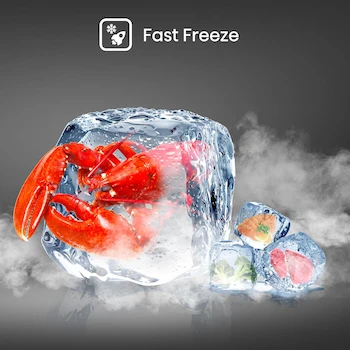 Imagen 5 de Hisense FC50D6AWX Congelador Horizontal, 5 Pies Cúbicos (142 Litros), Blanco, 62x56x85 cm (Ancho x Largo x Alto)