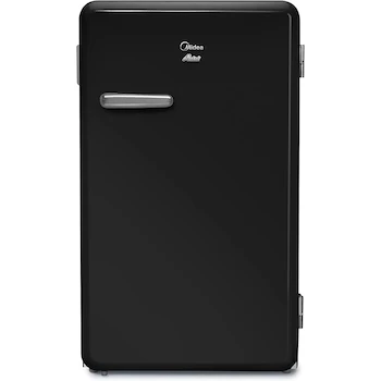 Imagen de referencia para Midea MDRD93CCNB Frigobar Retro Look Always Cool Retro Series Negro 4 Pies Cúbicos 106 Litros
