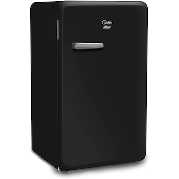 Imagen 3 de Midea MDRD93CCNB Frigobar Retro Look Always Cool Retro Series Negro 4 Pies Cúbicos 106 Litros