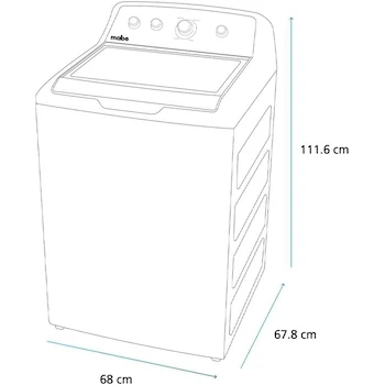 Imagen 2 de Mabe Lavadora Automática Carga Superior 22 kg Blanca LMA72215WBAB1