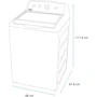 Miniatura de Mabe Lavadora Automática Carga Superior 22 kg Blanca LMA72215WBAB1