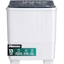 Miniatura de Hisense Lavadora Doble Tina Semiautomática WSA1304P, 13 Kg, 80x47x98 cm (Ancho x Largo x Alto), Blanco/Gris