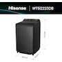 Miniatura de Hisense Lavadora de Carga Superior WT5i2223DB, Totalmente Automática, 22 Kg, Color Negro, Dimensiones 65x69x110 cm (Ancho x Largo x Alto)