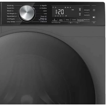 Imagen 4 de Lavasecadora Hisense Serie 5S Modelo WD5S1645BT 16 kg Lavado / 10 kg Secado Carga Frontal Color Negra