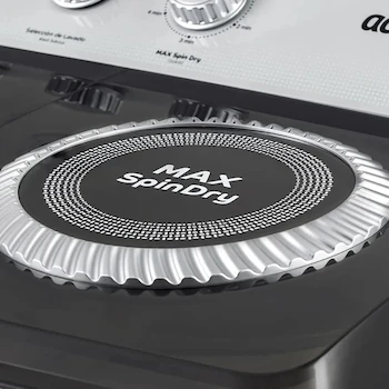 Imagen 5 de Lavadora Acros Semiautomática de Dos Tinas MaxSpin Dry Blanca Modelo ALD-1945JE Capacidad 19 Kg