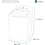 Miniatura de Lavadora Automática Mabe 17 Kg Blanca Modelo LMA77113CBAB0