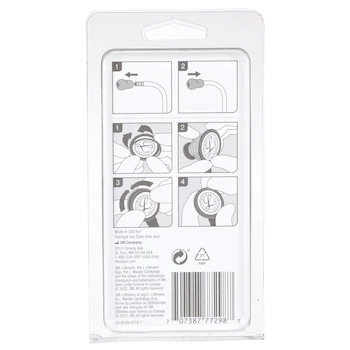 Imagen 2 de Kit de Piezas de Repuesto 3M Littmann para Estetoscopio Master Cardiology: Olivas Pequeñas Soft-Sealing Snap Tight y Ensamblaje de Diafragma/Aro Sintonizable, Color Negro, Modelo 40011
