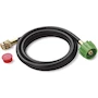 Miniatura de Weber Manguera Adaptadora para Carrito Serie Q y Go-Anywhere, 6FT (1.83m), Negra, Modelo 6501, Conecta a Tanque Estándar 20 lb LP
