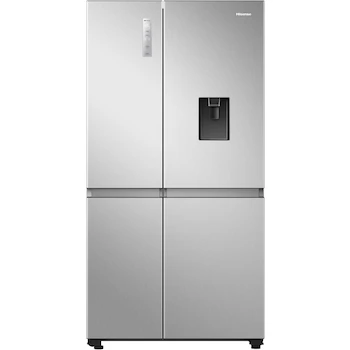 Imagen 1 de Hisense RS22N6GCX - Refrigerador Side by Side, 23 pies cúbicos, Dispensador de Agua, Control Digital Táctil, Total No Frost, Tecnología Inversor, 91x73x179 cm, Gris