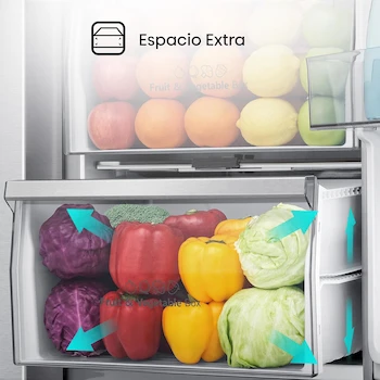 Imagen 2 de Hisense RS22N6GCX - Refrigerador Side by Side, 23 pies cúbicos, Dispensador de Agua, Control Digital Táctil, Total No Frost, Tecnología Inversor, 91x73x179 cm, Gris