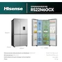 Miniatura de Hisense RS22N6GCX - Refrigerador Side by Side, 23 pies cúbicos, Dispensador de Agua, Control Digital Táctil, Total No Frost, Tecnología Inversor, 91x73x179 cm, Gris