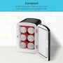 Miniatura de Chefman Iceman Mini Refrigerador Portátil 4 Litros Negro Libre de Freón Enfría y Calienta 6 Latas de 12 oz con Pizarra para Plumones