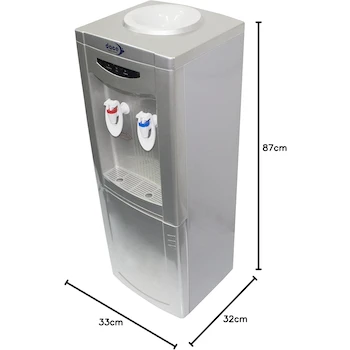 Imagen 2 de Despachador de Agua Dace Appliances North America EAPT01, Acero Inoxidable, Capacidad 5 Litros, con Gabinete de Almacenamiento, Color Gris, Dimensiones 25 x 29 x 80 cm