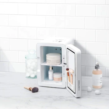 Imagen 2 de Mini Refrigerador con Espejo, Capacidad 4 Litros, Color Blanco, Modelo RJ48-6-ML