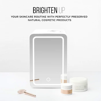 Imagen 5 de Mini Refrigerador con Espejo, Capacidad 4 Litros, Color Blanco, Modelo RJ48-6-ML