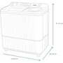 Miniatura de Mabe Lavadora Semi-Automática 13 kg Blanca Doble Tina Modelo LMDX3123HBAB0