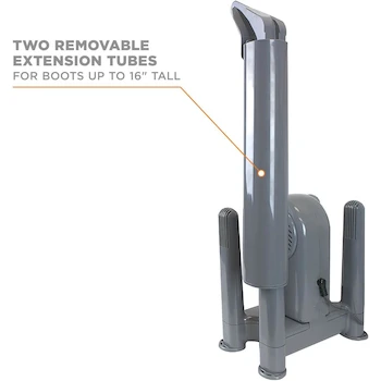 Imagen 5 de DryGuy DX Forced Air Boot Dryer and Garment Dryer - Secador de Botas y Ropa con Aire Forzado, 4 Puertos, para 2 Pares de Botas, Incluye Tubos Extensibles, Modelo 02129, Color Gris