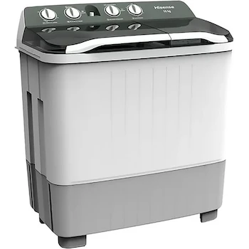 Imagen 3 de Hisense WSA1603P Lavadora Semiautomática 2 Tinas 16 kg Lavado / 8 kg Centrifugado Color Blanco