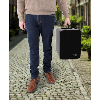 Imagen 2 de Cooluli Vibe Mini Refrigerador con Pizarrón Magnético, Modelo V15LE2BK, Capacidad 15L, Color Negro