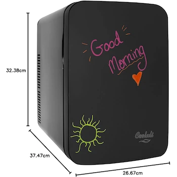Imagen 3 de Cooluli Vibe Mini Refrigerador con Pizarrón Magnético, Modelo V15LE2BK, Capacidad 15L, Color Negro