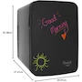 Miniatura de Cooluli Vibe Mini Refrigerador con Pizarrón Magnético, Modelo V15LE2BK, Capacidad 15L, Color Negro