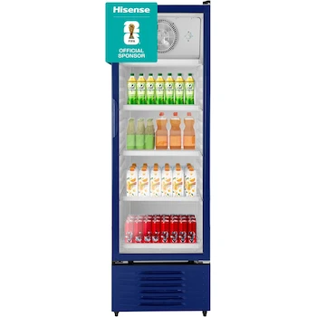 Imagen de referencia para Hisense CVC494N3AWX Congelador Vertical con Puerta de Cristal, Color Azul, 13 Pies Cúbicos, Dimensiones 60x65x185 cm (Ancho x Largo x Alto)