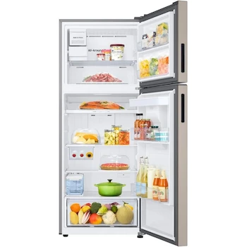 Imagen 5 de Refrigerador Digital Inverter Samsung Bespoke 15 Pies Cúbicos Top Mount con Despachador de Agua Color Beige Modelo RT42DB6774ET