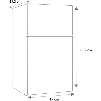 Imagen 2 de Frigobar Compacto Manual sin Congelador 87 Litros Acero Inoxidable Mabe Modelo RMF032PYMXX
