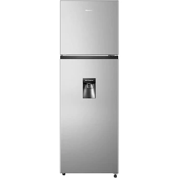 Imagen alusiva al producto Hisense RT90N6WKX2 - Refrigerador Top Mount de 9 Pies Cúbicos, Color Gris, Dimensiones 55x56x168 cm (Ancho x Profundidad x Alto)