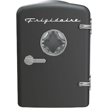 Imagen alusiva al producto Frigidaire EFMIS171-BLACK Mini Nevera Personal Portátil Retro - Capacidad 4 Litros, 6 Latas, Negro