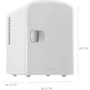 Miniatura de Hukën Mini Refrigerador Portátil Compacto Skin-Care Blanco, Modelo HU-F-4WHITE, Línea Frigobar, Capacidad 4L, Dimensiones 18.5 cm ancho x 24.5 cm profundidad x 26 cm alto