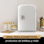 Miniatura de Hukën Mini Refrigerador Portátil Compacto Skin-Care Blanco, Modelo HU-F-4WHITE, Línea Frigobar, Capacidad 4L, Dimensiones 18.5 cm ancho x 24.5 cm profundidad x 26 cm alto