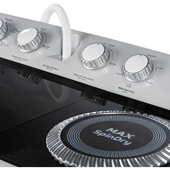 Imagen 5 de Lavadora Semiautomática de Dos Tinas Acros Capacidad 15 kg MaxSpin Dry Blanca Modelo ALD-1545JE Carga Superior