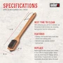 Miniatura de Weber 6464 Cepillo para Parrilla de Bambú 18 Pulgadas (45.72 cm) con Mango de Bambú y Cerdas de Acero Inoxidable