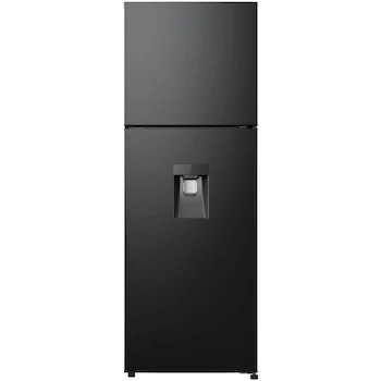 Imagen alusiva al producto Refrigerador Aucma Top Mount 11 Pies Cúbicos con Despachador de Agua Color Negro Modelo ARTMF11XXHXD