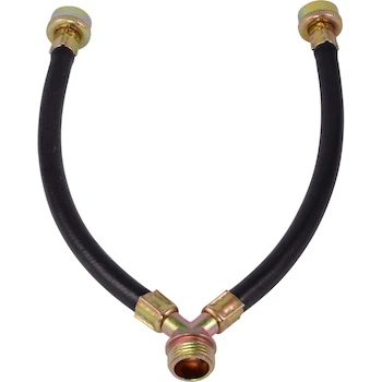 Imagen alusiva al producto Eastman Conector de goma para lavadora de 12 pulgadas, 3/4 pulgadas FHT x 3/4 pulgadas MHT, manguera mezcladora en Y, modelo 60349N