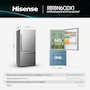 Miniatura de Hisense RB18N6CDX1 Refrigerador Bottom Mount 18 pies cúbicos Total No Frost Control Electrónico Super Freeze 79x68x176 cm Gris