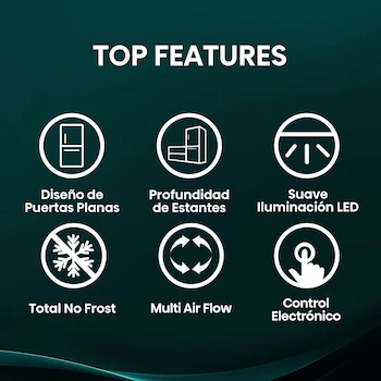 Imagen 5 de Hisense RB18N6CDX1 Refrigerador Bottom Mount 18 pies cúbicos Total No Frost Control Electrónico Super Freeze 79x68x176 cm Gris
