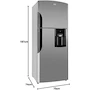 Miniatura de Mabe Refrigerador Automático con Congelador Superior 19 Pies Cúbicos (510 Litros) Acero Inoxidable Gris Modelo RMS510IAMRX0 Dimensiones 74x75x187 cm