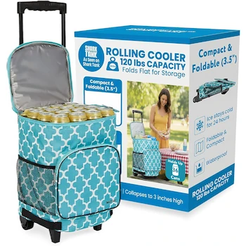 Imagen de referencia para dbest products Nevera Tipo Carro Inteligente Ultra Compacta Smart Cart Azulejo Marroquí 36 Latas