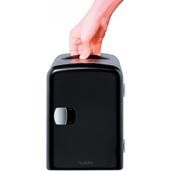 Imagen 5 de Hukën Mini Refri Fresh Lux | Mini-Fridge 4L | Refrigerador Portátil Frío/Caliente | Skin Care | Compacto | Color Negro | Modelo HU-F-4BLACK