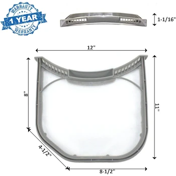 Imagen 4 de Filtro de Pelusa para Secadora LG ADQ56656401 Color Blanco Tamaño 30.48 x 27.94 x 2.54 cm