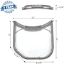Miniatura de Filtro de Pelusa para Secadora LG ADQ56656401 Color Blanco Tamaño 30.48 x 27.94 x 2.54 cm