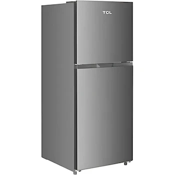 Imagen 2 de Refrigerador TCL 11 Pies Cúbicos TDD11S Top Mount Doble Puerta Color Plata Gris