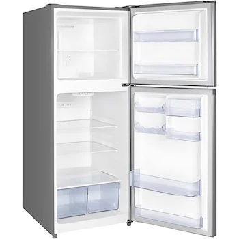 Imagen 3 de Refrigerador TCL 11 Pies Cúbicos TDD11S Top Mount Doble Puerta Color Plata Gris