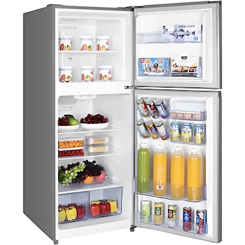 Imagen 5 de Refrigerador TCL 11 Pies Cúbicos TDD11S Top Mount Doble Puerta Color Plata Gris