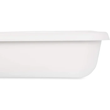Imagen 3 de Camco Bandeja de Drenaje Apilable para Lavadora, Modelo 21006, Color Blanco, Plástico Resistente, Medidas 28 x 30 Pulgadas, Ideal para Unidades Apilables y Tamaño Departamento