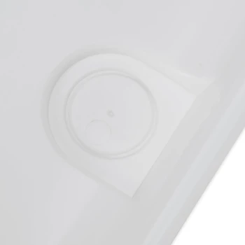 Imagen 4 de Camco Bandeja de Drenaje Apilable para Lavadora, Modelo 21006, Color Blanco, Plástico Resistente, Medidas 28 x 30 Pulgadas, Ideal para Unidades Apilables y Tamaño Departamento